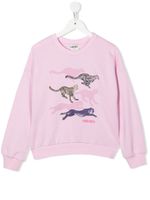 Kenzo Kids sweat à imprimé graphique - Rose - thumbnail