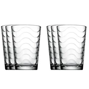 Drinkglazen Toros - 6x stuks - glas - 200 ml - waterglazen - transparant