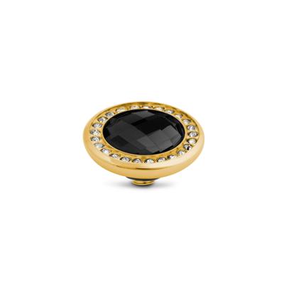 Melano Vivid Crystal CZ Steentje Black Goud