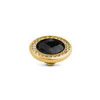 Melano Vivid Crystal CZ Steentje Black Goud