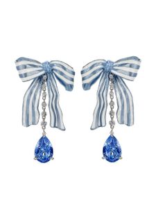 Anabela Chan boucles d'oreilles Gingham en or vermeil 18ct - Bleu