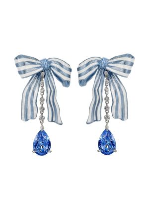 Anabela Chan boucles d'oreilles Gingham en or vermeil 18ct - Bleu