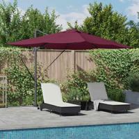 Cantilever Roma parasol Rood en Zwart 352 x 251 x 265 cm