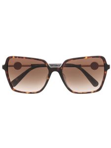 Versace Eyewear lunettes de soleil Medusa à monture carrée - Marron