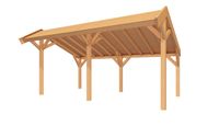 YARD Outdoor SUBLIME Kapschuur - 600x300 cm Douglashout- Kapschuurdak- - YARD Outdoor