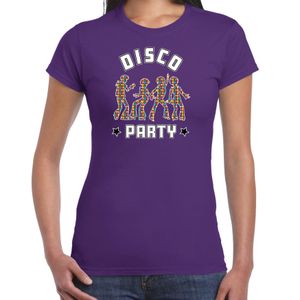 Disco verkleed t-shirt dames - jaren 80 feest outfit - disco party