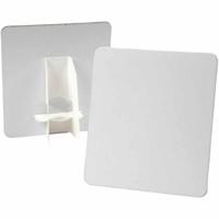 Creativ Company Deco plaat, afm 17x19 cm, dikte 2 mm, wit, 5 stuk/ 1 doos