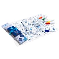 Placemat Parijs siliconen placemat om in te kleuren | SuperPetit Placemat Parijs siliconen placemat om in te kleuren | SuperPetit