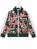 Palm Angels Kids veste de sport à imprimé camouflage - Vert