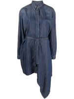 Diesel robe en jean à design asymétrique - Bleu