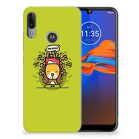 Motorola Moto E6 Plus Telefoonhoesje met Naam Doggy Biscuit