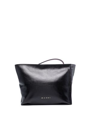 Marni pochette colour block à logo imprimé - Noir