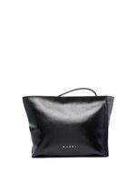 Marni pochette colour block à logo imprimé - Noir