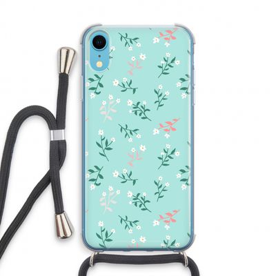 Small white flowers: iPhone XR Transparant Hoesje met koord