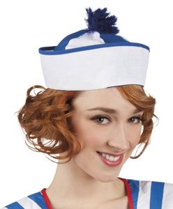 Cap Matroos blauw/wit
