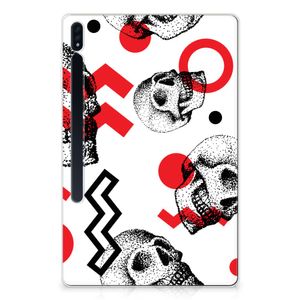 Tablet BackCover Samsung Galaxy Tab S7 Plus | S8 Plus Skull Red