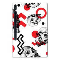 Tablet BackCover Samsung Galaxy Tab S7 Plus | S8 Plus Skull Red - thumbnail