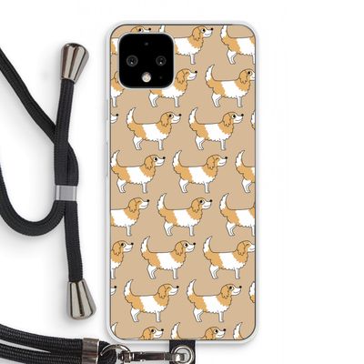 Doggy: Pixel 4 Transparant Hoesje met koord