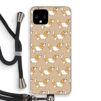 Doggy: Pixel 4 Transparant Hoesje met koord