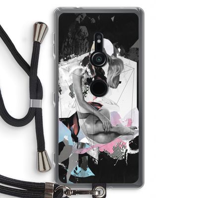 Camouflage de sommeil: Sony Xperia XZ2 Transparant Hoesje met koord