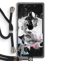 Camouflage de sommeil: Sony Xperia XZ2 Transparant Hoesje met koord