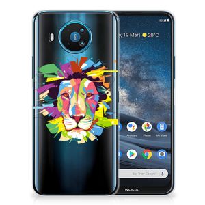 Nokia 8.3 Telefoonhoesje met Naam Lion Color