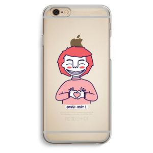 Hartje: iPhone 6 / 6S Transparant Hoesje