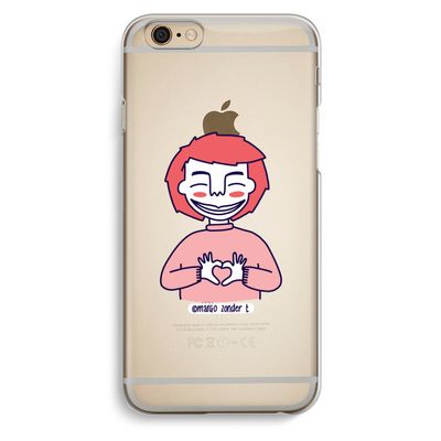 Hartje: iPhone 6 / 6S Transparant Hoesje