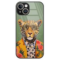 iPhone 13 hardcase - Luipaard hipster - thumbnail