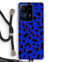 Blue Leopard: Xiaomi Mi Mix 4 Transparant Hoesje met koord