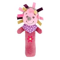 Cartoon dierlijke hand Bell rammelaar interactief speelgoed kind comfort hand grijpen zachte pluche baby speelgoed (egel)