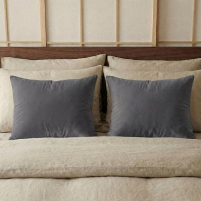 Kussenslopen Percale Katoen: 2-PACK - Antraciet - Dekbed-Discounter.nl