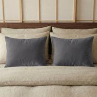 Kussenslopen Percale Katoen: 2-PACK - Antraciet - Dekbed-Discounter.nl