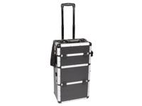 Aluminium trolley 370 x 270 x 670 mm zwart - Velleman