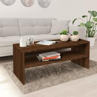 Salontafel 100x40x40 cm bewerkt hout bruin eikenkleur