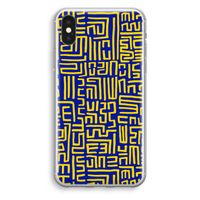 Majorelle Blue Print: iPhone X Transparant Hoesje