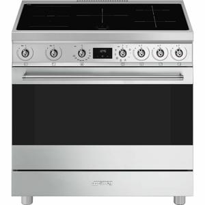 Smeg Symphony C9IMX2 fornuis Vrijstaand fornuis Electrisch Inductiekookplaat zones Roestvrijstaal A