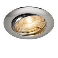 SLV Richtbare inbouwspotPika GU10 8,3cm rond chroom - 1000719