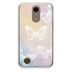 White butterfly: LG K10 (2017) Transparant Hoesje