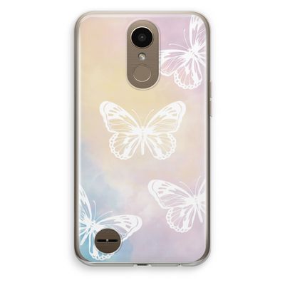 White butterfly: LG K10 (2017) Transparant Hoesje