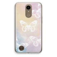 White butterfly: LG K10 (2017) Transparant Hoesje White butterfly: LG K10 (2017) Transparant Hoesje