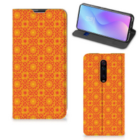 Xiaomi Mi 9T Pro Hoesje met Magneet Batik Oranje