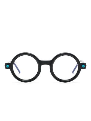 Kuboraum lunettes de vue P1 à monture ronde - Noir