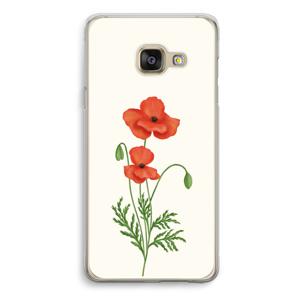 Red poppy: Samsung Galaxy A3 (2016) Transparant Hoesje