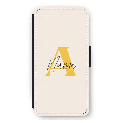 Amber Script: iPhone 12 Pro Max Flip Hoesje