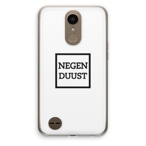 Negenduust vierkant: LG K10 (2017) Transparant Hoesje