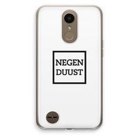 Negenduust vierkant: LG K10 (2017) Transparant Hoesje