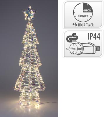 everlands kunstkerstboom 68cm 200LED iriserend