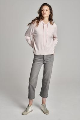 Gebreide hoodie van biologisch cashmere
