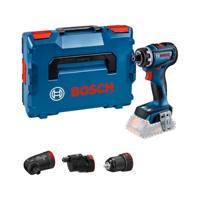 Bosch Professional GSR 18V-90 FC Accu Schroefboormachine FlexiClick 18V Basic Body + 3x Hulpstukken in L-Boxx - 06019K6203